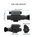 SHLLAR Pro Hunting Night Vision Rifle Scope - Advanced Monocular Clip for Night Shooting and Hunting